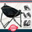 Hamac pliable Uniki, hamac de camping pliant et support, hamac d'une capacité de 550 lb avec support, hamac pliant robuste pour l'intérieur et l'extérieur, noir-1331703236