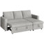 Moda Form 3-Seater L-Shaped Sofa Bed, Convertible Corner Sofa with Reversible Chaise & Pull Out Trundle Bed  for Small Living Rooms, Apartments-340601428-426247063