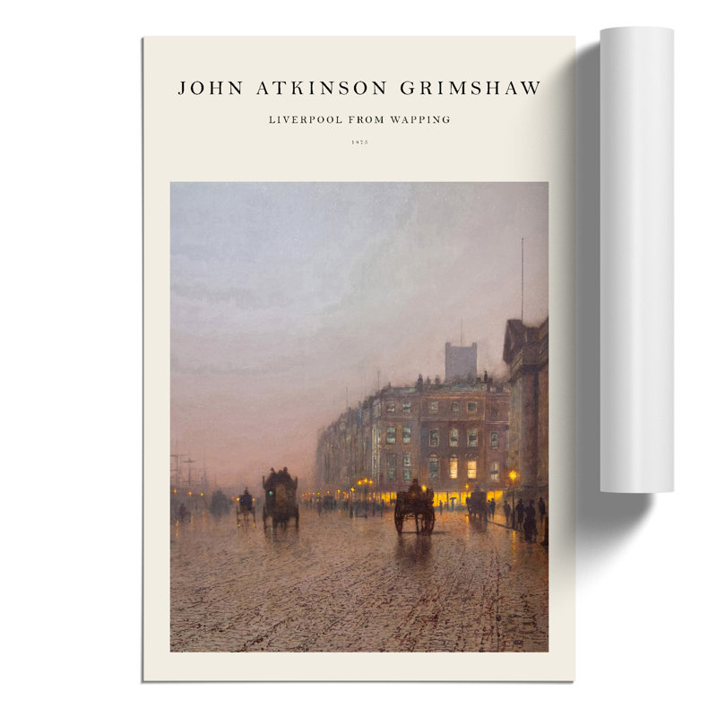 Street Scene by John Atkinson Grimshaw - No Frame Print, 42cm H x 30cm W x 0.1cm D