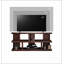 Console de 64 po pour téléviseur de 70 po ou moins, aucun assemblage requis, finition whisky