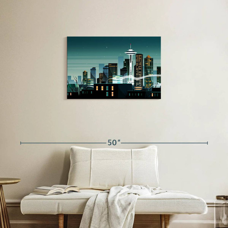 Paysage de nuit Sirci Seattle City