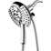 2-in-1 High-Pressure Shower System: 7.2" Rainfall Head & Handheld with Hose, 2.5 GPM