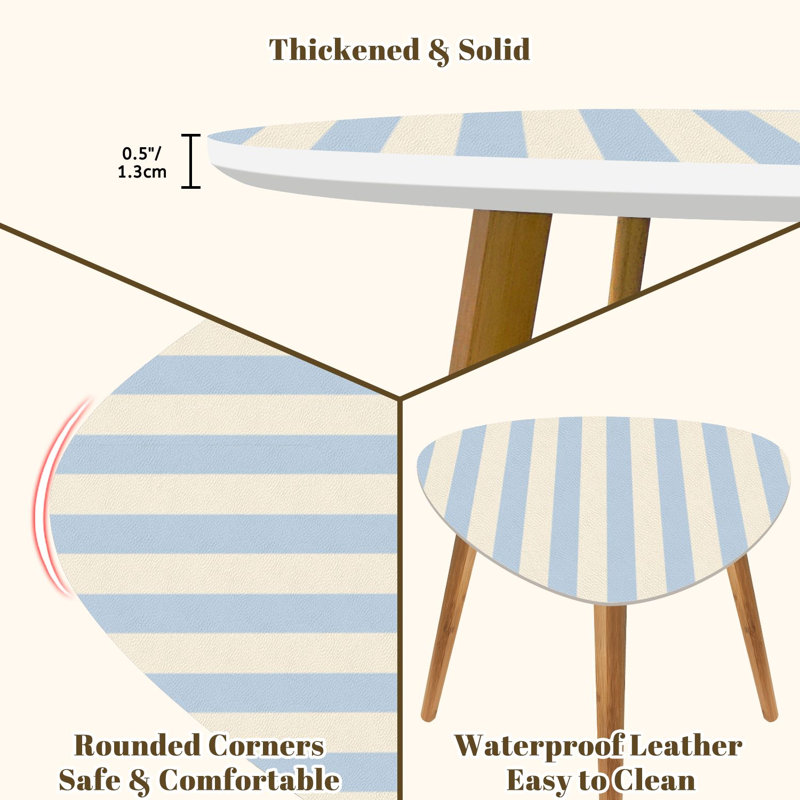 Ensemble de 2 tables basses gigognes Triangle