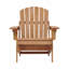 Chaise Adirondack d'extérieur, dossier et siège de lit pliants en bois pré-assemblés