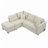 82.6" L-shaped Sectional Pull Out Sofa Bed Sleeper Sofa with Two USB Ports-1454578762