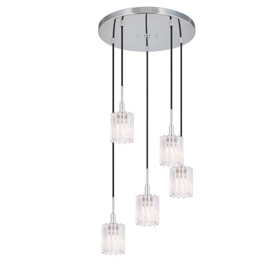 Luminaire suspendu cylindrique à 5 lumières Rosendahl