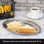 Buckingham Mirror Polish Oval Serving Tray Heavy Gauge Plate Stainless Steel -116826156