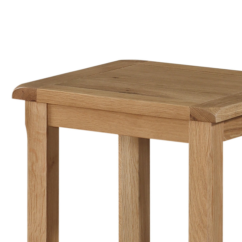 Kings Point Solid Wood End Table, Oak