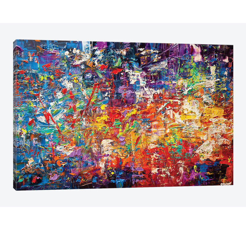 «Swiger 20 Million Things to Do», reproduction sur toile, H 26 po x l 40 po x p 1,5 po, Pas de tapis, Toile tendue