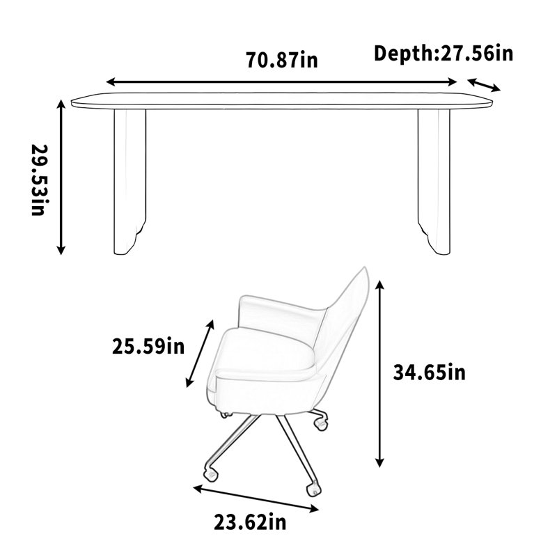Makale, 29.53" H x 70.87" W x 27.56" D