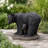 Bear with Cub Garden Statue