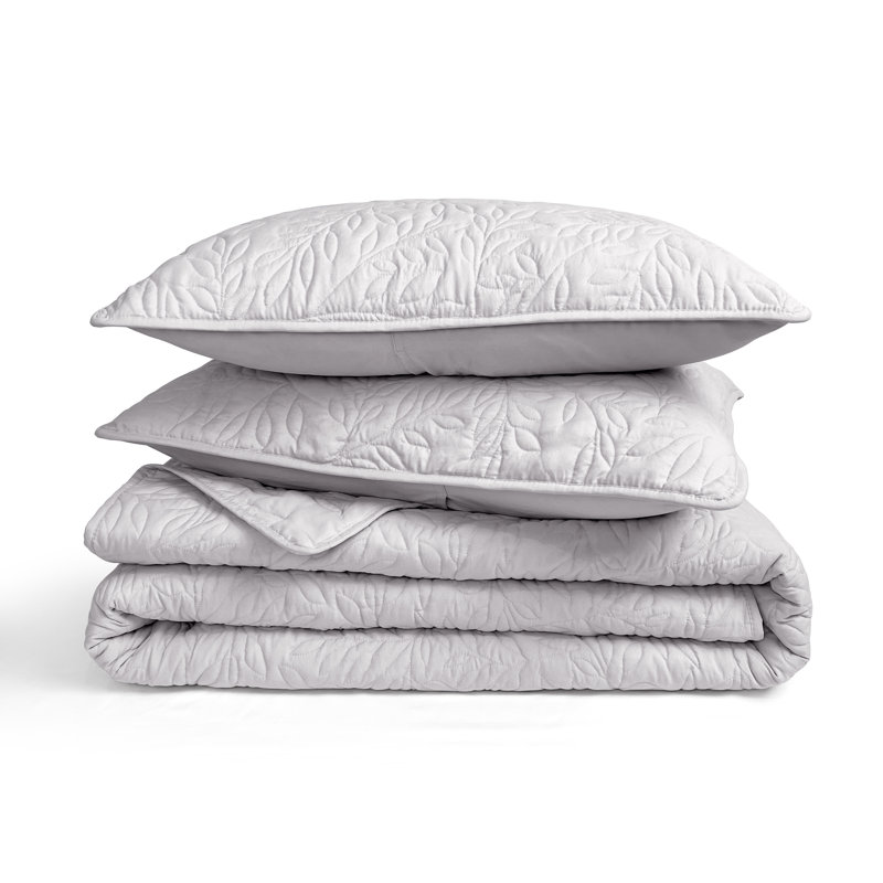 Ensemble de courtepointe en microfibre ultra-douce 3 pièces LUMina Lou, Courtepointe double + 2 taies décoratives standar