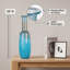 Vase en verre soufflé à la main, effet ombré bleu - Décoration organique, moderne et luxueuse discrète-598772288