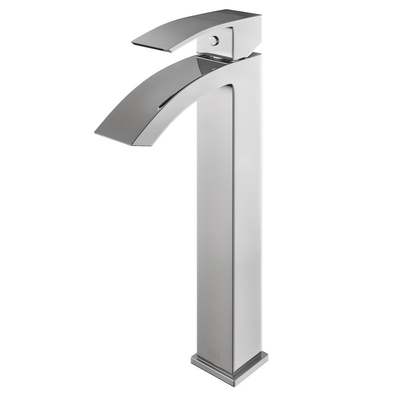 Duris 12" H Single Handle Vessel Sink Bathroom Faucet, Chrome