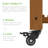 Roselean Elevated Mobile Pocket Herb Garden Bed Planter w/ Lockable Wheels, Storage Shelf