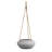 Foreside Home & Garden Wide Textured Metal Hanging Planter