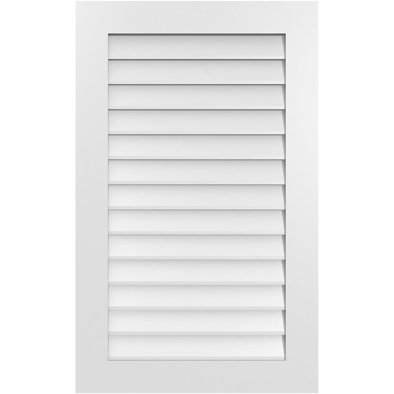Vent à pignon rectangulaire en uréthane non-fonctionnel, H 42 po x l 26 po x P 1 po