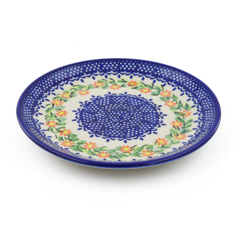 Assiette à poterie polonaise 7 po Renuka