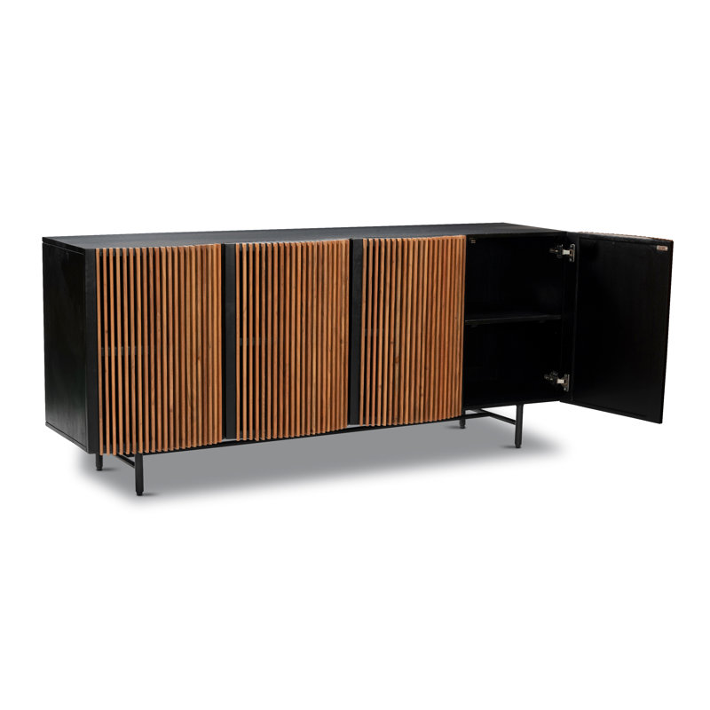 Buffet 70 "Sumi, Noir/noyer