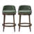 Green Seat/Walnut Frame