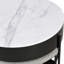 Table basse à plateau relevable moderne avec rangement et 3 repose-pieds blanc et noir-130569187-130569190