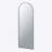 28X1x74" Celine Black Arch Body Mirror-29774414