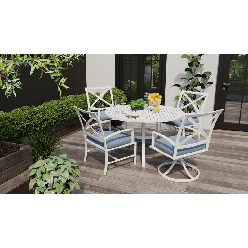 Bristol Outdoor Dining Armchair, Canvas Granite Sunbrella® Canvas