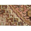 Tapis géométrique carré en laine 5 x 5