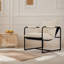 Chaise d'appoint d'extérieur rembourrée en métal Sling-104430807