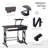 Bequette Metal Base Computer Desk