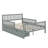 Storage Bed Frame For Kids, Wood Bed With 2 Drawers,Platform Bed With Guardrails On Both Sides For Kids, Girls, Boys-284623385-284623388