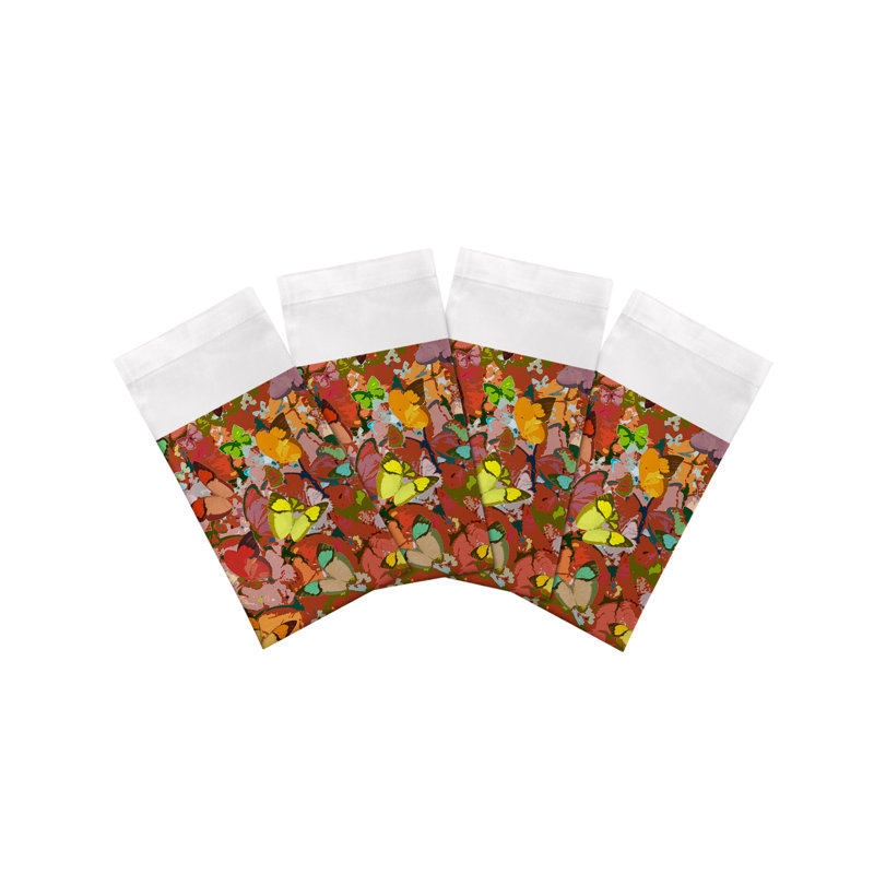 Mariposa Cotton Sateen Dinner Napkins, Ochre
