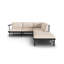 230cm Wide Ash Patio Sectional with Cushions-1420601636-1461019928