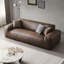 Causeuse coussin en cuir véritable Coffee-1091408336