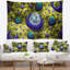Tapisserie de planète en fractale abstrait jaune exotique-28495083