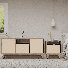Ensemble de chambre à coucher 2 pièces avec meuble télé 59 po et table de chevet 2 tiroirs Madison