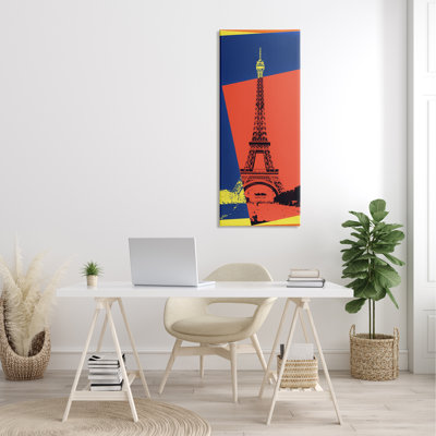 " Eiffel Tower Parisian Pop Art Travel Poster Collage " by Daniel Sproul