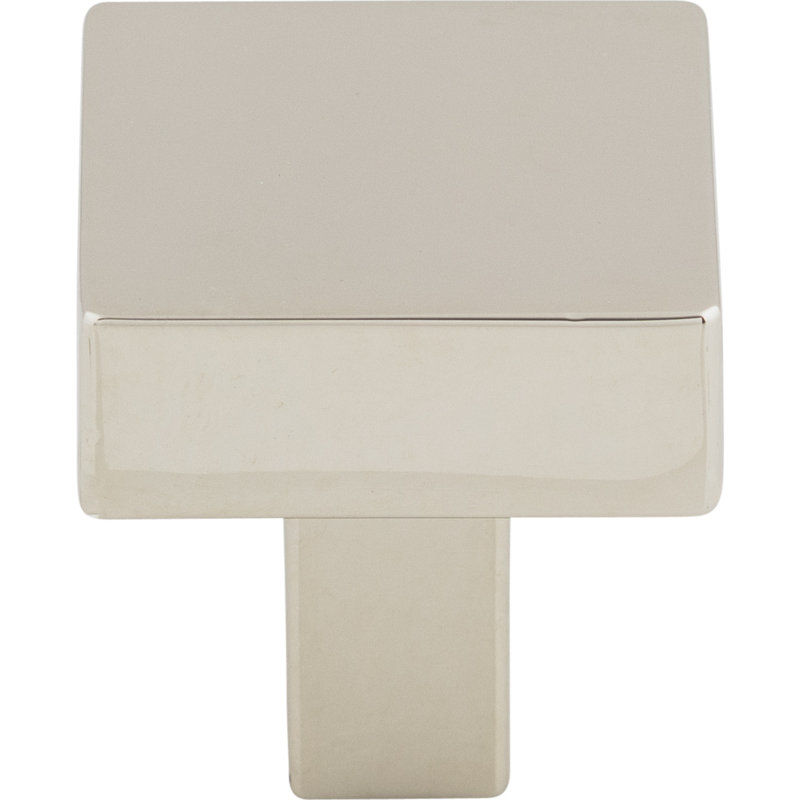 Channing 1 1/16" Length Square Knob, Polished Nickel