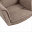 Fauteuil pivotant rembourré en molleton Rich Brown