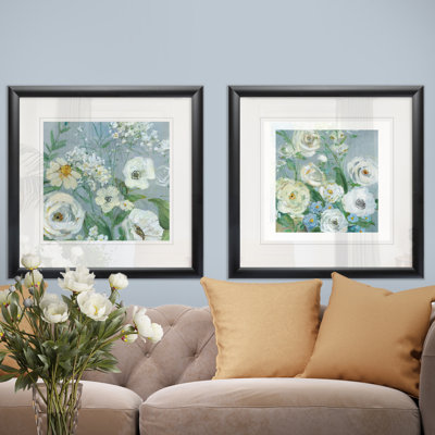 «Painterly Garden I», reproduction de cadre photo 2 pièces