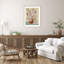 «Expressive Abstract House Plant» rose sur fond jaune, impression sur papier-91291762-91291756
