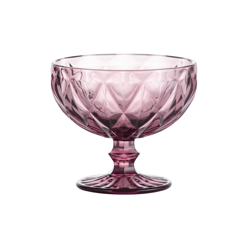 Gemstone Sundae Dishes/Desert Bowls, Pink