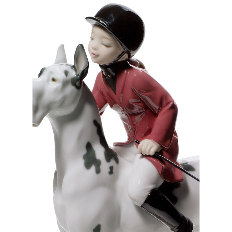 Giddy up Doggy Girl Figurine