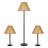 58'' Rustic Bronze Traditional Floor & Table Lamp Set