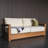 Comstock Teak Patio Sofa With Cushions