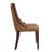 Fifth Avenue Traditional Vegan Leather Upholstered Beech Wood Dining Side Chair in Saddle Brown-90540313