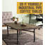 Ensemble de table basse en acier robuste noir