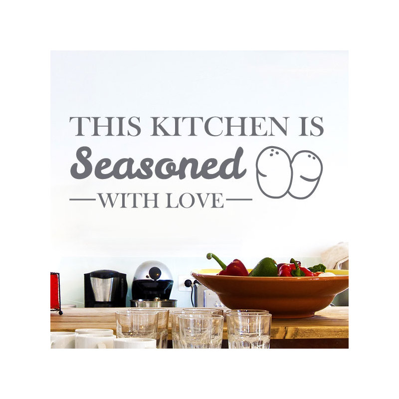 Non-Wall Damaging Wall Decal, Grey, Medium