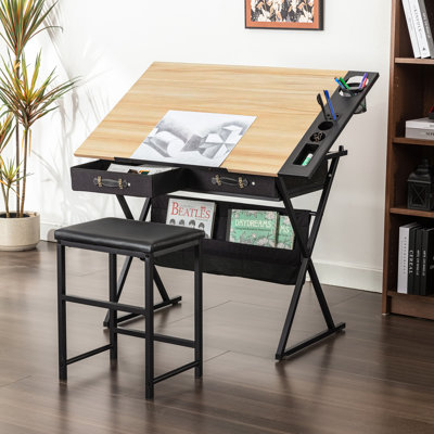 Yumisani Drawing Desk with Stool