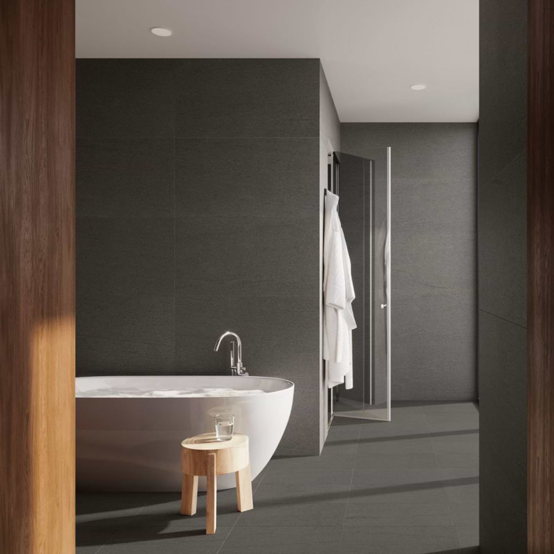 Ardora 23.77 In. X 47.55 In. Matte Porcelain Floor And Wall Tile (15.7 Sq. Ft. / Case), Mocha Gray